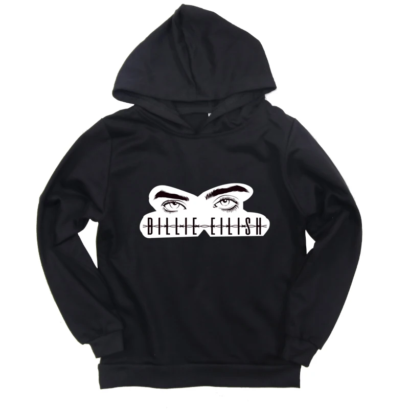 Hoodies 8 Толстовки с капюшоном для мальчиков и девочек; модная Толстовка с принтом Билли эйлиш; хлопковая Повседневная Спортивная Толстовка для маленьких мальчиков; сезон весна-осень - Цвет: Hoodies 8