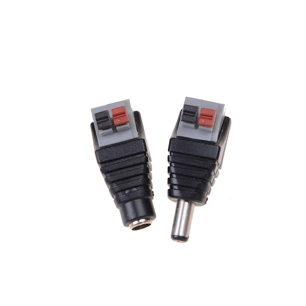 

DC Female Connector 2.1*5.5mm DC Power Jack Adapter Plug Connector For 3528/5050/5730 Single Color Led Strip