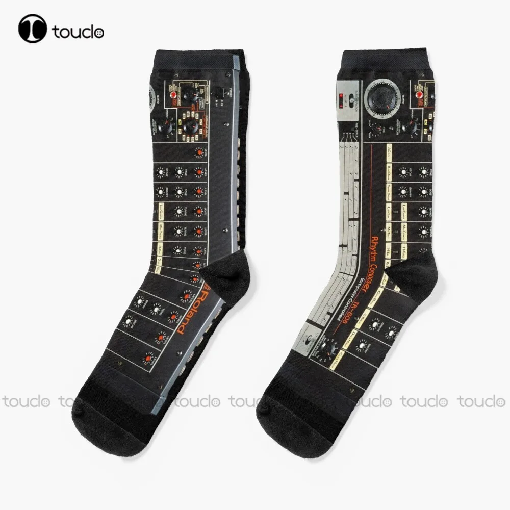 Roland Tr-808 Drum Machine - Analog Hip Hop Icon Socks Donna Regalo Di Natale Unisex Adult Teen Youth Socks Custom Women Men