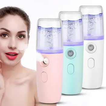 

USB Charging Portable Nano Mist Sprayer Handy Atomization Machine Face Nebulizer Steamer Moisturizing Hydration Refreshing Tool