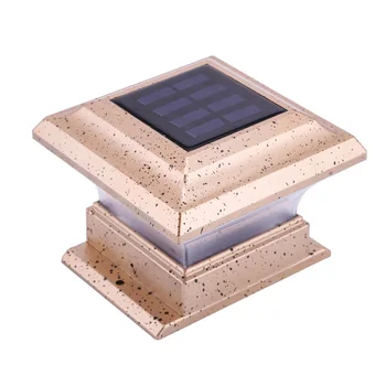 

4 Inches Solar Powered Light Outdoor Garden Deck Patio Fence Pathway Post Light for Posts _WK