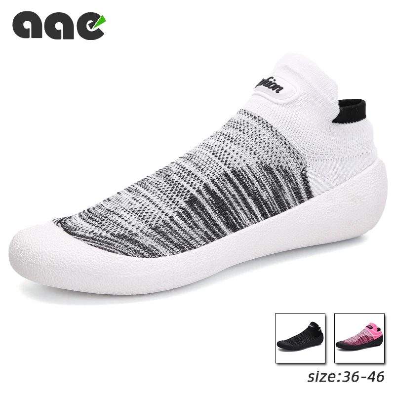 

2020 NEW Elastic Mesh Multifunctional Couple Shoes Comfortable Breathable Casual Running Shoes Mens Sneakers Light Socks Shoes