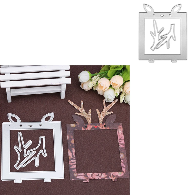 

metal cutting dies mold die cut antlers frame diy Scrapbook paper craft knife mould blade punch stencils dies 2021 new