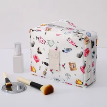 1PCs Portable Women Cosmetic Makeup Bag Square Travel Storage Bag Waterproof Travel Storage Organizer Multifunction