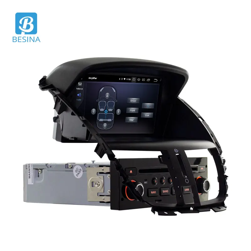 Автомобильный DVD плеер Besina 1 Din радио Android 10 0 для Peugeot 207 207CC 2007 2014 Wi Fi GPS навигация