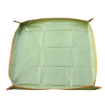 

Plant Repotting Square Mat Waterproof PE Indoor Transplanting Potting Tarp X4YE