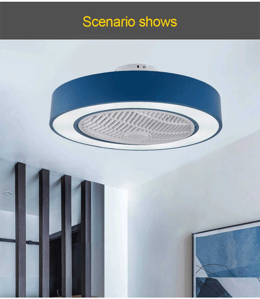 55 см smart led потолочный вентилятор-светильник с пультом дистанционного управления 110v 220v дропшиппинг