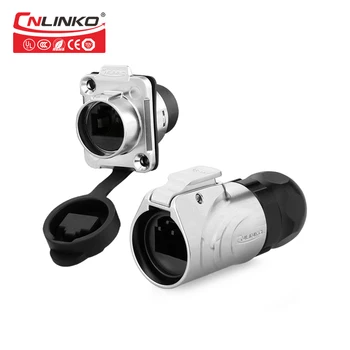 

Cnlinko RJ45 Network Manufacturers Supply RJ45 Jack Panel Mount Waterproof Ethernet 8P8C Cable Female Metal Connector