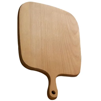 

1Pc Wooden Cutting Board Nordic Style Breadboard Durable Chopping Board Fruits Dessert Chopping Block for Kitchen Khaki (26.5x16