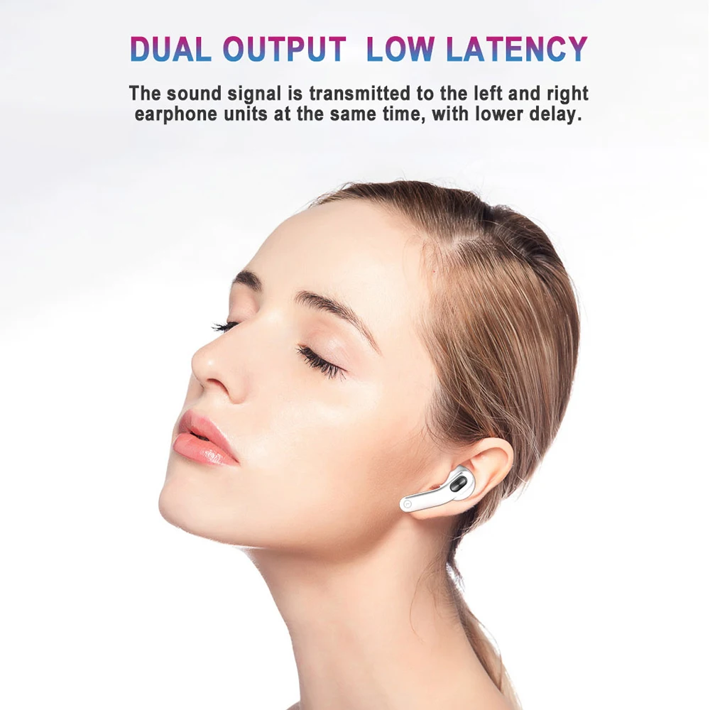 Wireless Bluetooth 5 1 Heatphone Hi Fi Stereo Smart Touch Control Noise Reduction Sport Earphones For Samsung Huawei iphone