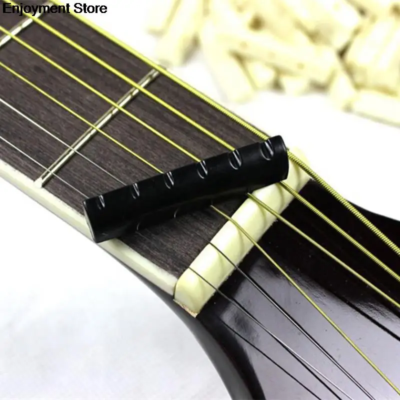 Седло и Гайка для 6-струнной классической гитары Bone Bridge набор слоновой кости |