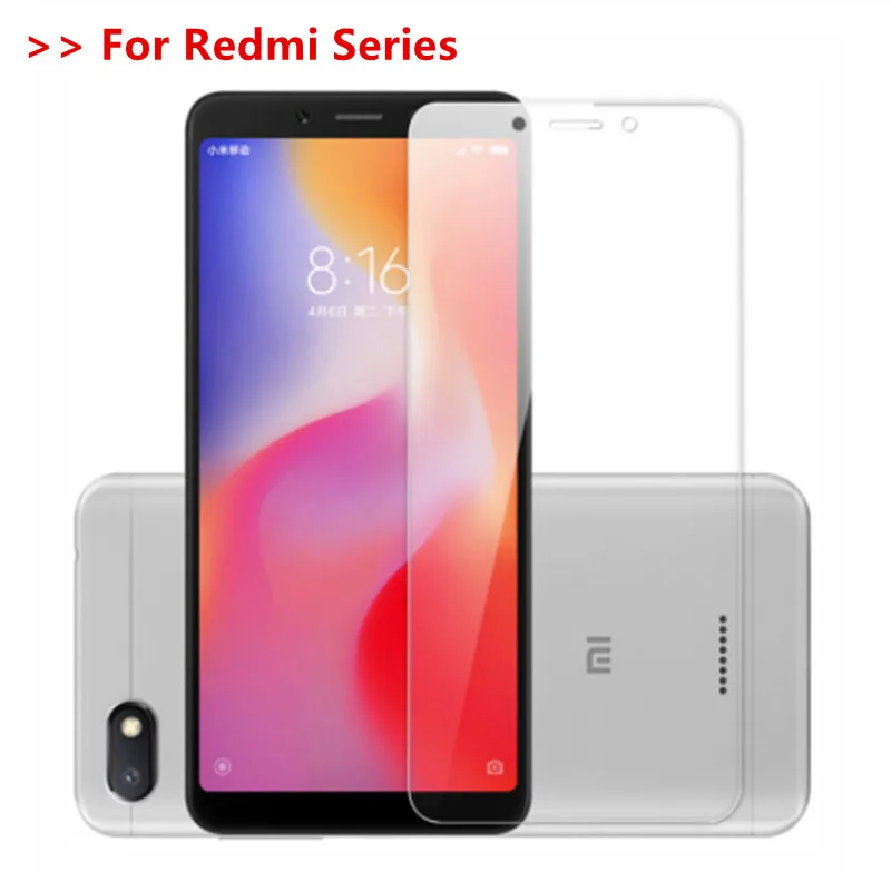 

9H Protective Glass For xiomi redmi 6 6A Note 5 6 7 Pro Screen protector tempered glass film on redmi 7A 5 4A 5A 6A 4X