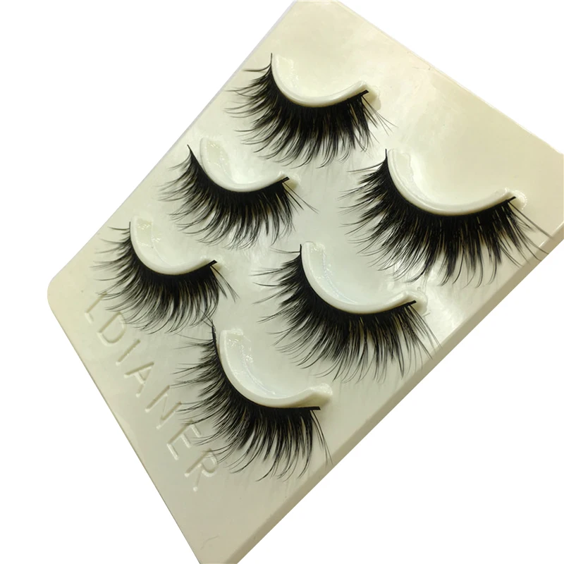

3 Pair Natural Reusable Thick False Eyelashes Soft Long Eyelash Fake Eye Lashes Extension Tools Makeup Accessories
