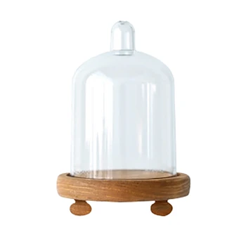 

Wood Cupcake Stand Preserved Flower e Wood Base with PC e Party Supplier for Wedding