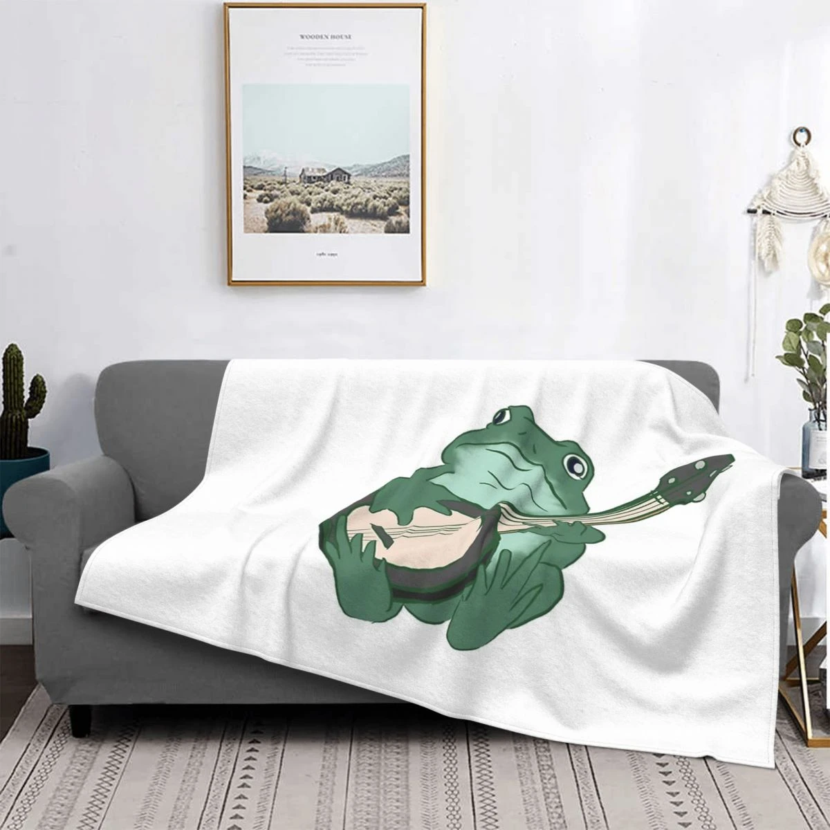 Banjo Frog Blanket Bedspread Plaid Pug Bluey Pizza Blankets Banjo Frog Blanket Bedspread Plaid Pug Bluey Pizza Blankets