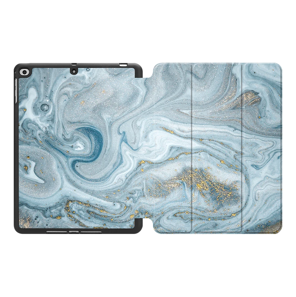 Чехол MTT marble для iPad 9,7 дюймов, мягкая задняя панель из ТПУ+ откидная подставка из искусственной кожи, умный чехол для iPad Air 1 2, чехол для планшета, Fundas