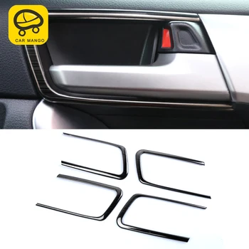 

CarManGo For Toyota Prado 2017-2018 Car Styling Inner Door Handle Bowl Cover Trim Frame Sticker Interior Accessories