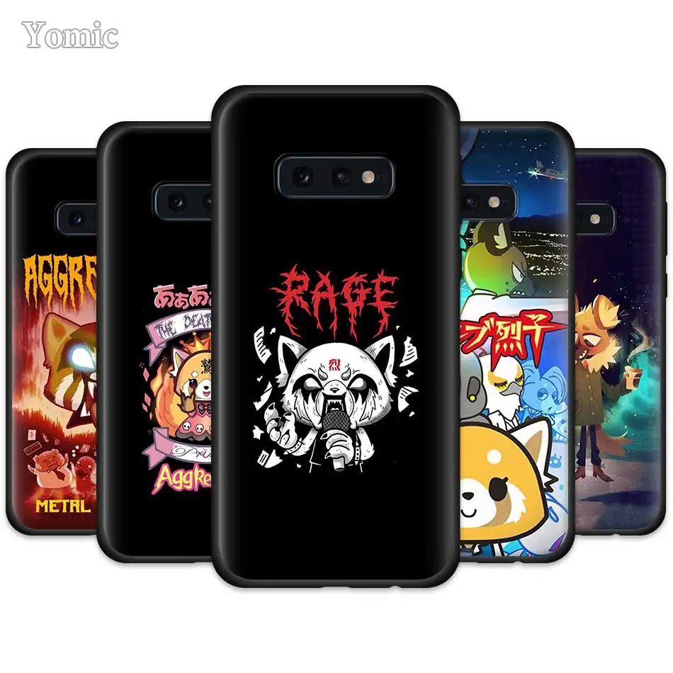 

Aggressive Retsuko Cases for Samsung Galaxy S10e S10 5G S9 S8 Plus S7 Edge Note 10 9 8 + Note10 Black Soft Silicone Coque Cover