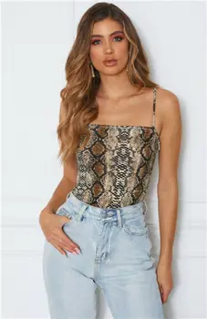 

Women Straps Bandage Backless Leopard Bodycon Romper Jumpsuit Bodysuit Playsuit