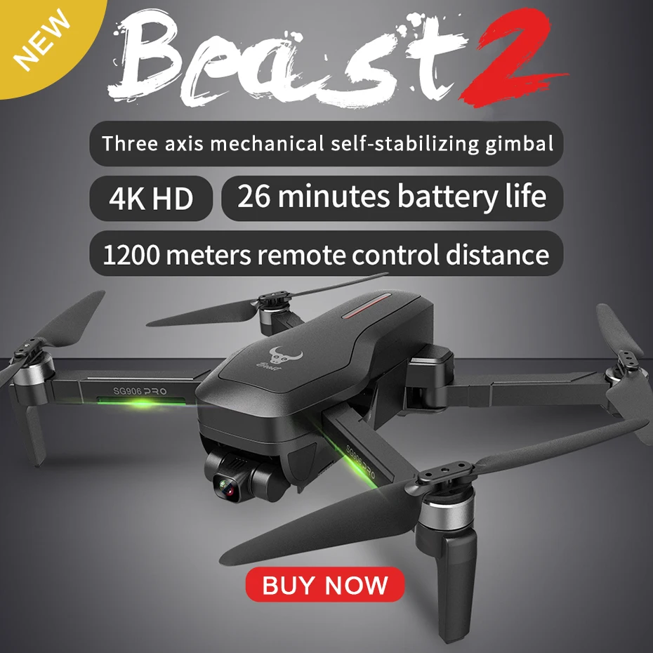 SG906 Pro 2 Drone With Camera HD Professional GPS 4K 3 Axis Gimbal Stabilizer 5G WIFI ESC 50X Zoom Brushless Quadcopter RC Dron