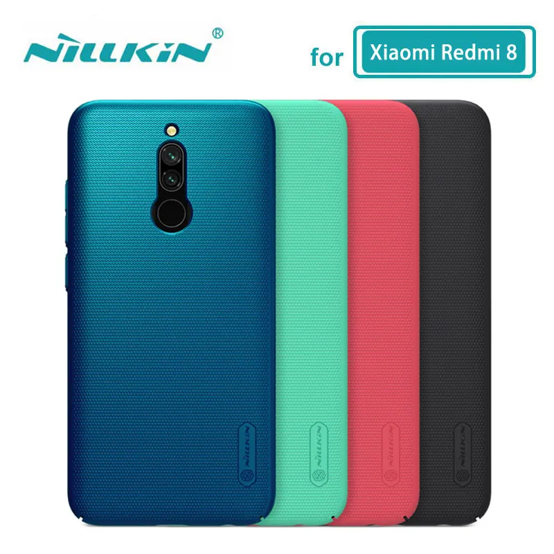 Чехол для Redmi 8 Nillkin Frosted Shield жесткая задняя крышка Xiaomi 8A чехол с держателем