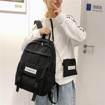 

New design High Quality Nylon Backpack Travel Bag Printing Heart Backpack School Bag For Teenage Girls Laptop Backpacks