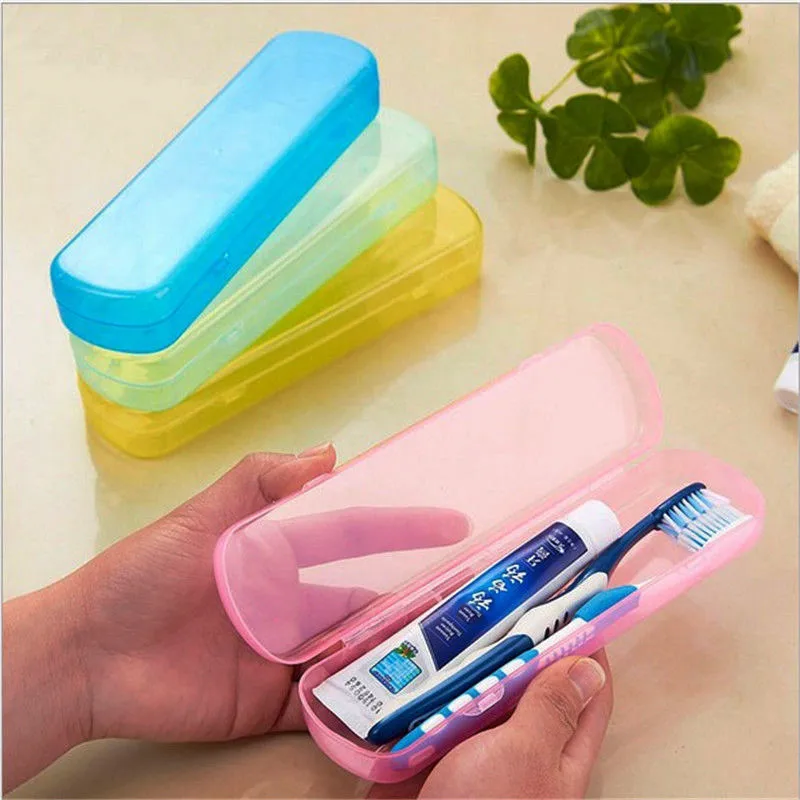 

Best Price Modern Design Portable Candy Colors Hygienic Travel Camping Toothpaste Toothbrush Holder Protect Case Storage Box