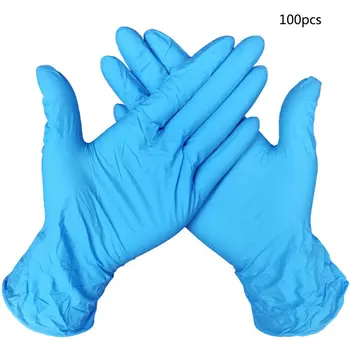 

Rubber Nitrile 9 Inch Gloves Disposable Gloves Protective Gloves Universal Cleaning Work Finger Gloves 50/100Pcs