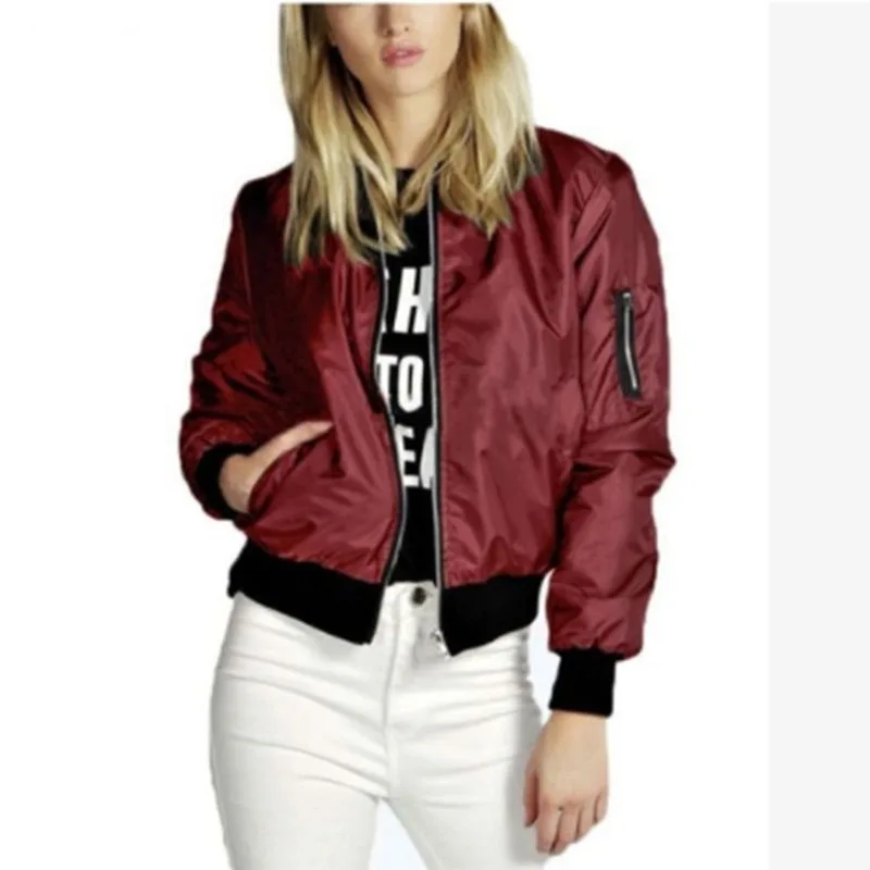 

2019 Windbreaker Women Summer Coats and Jackets Regular Long Sleeve Basic Zipper Jackets Bomber Thin Streetwear Female Cloths