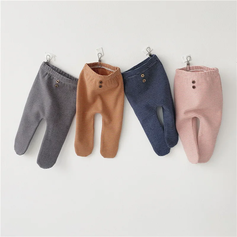 

MILANCEL winter baby leggings Korean style leggings girls front buttons baby boys legging
