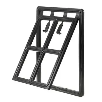 

Pet Dog & Cat Gates Door Lockable Gate Way Cat Dog Pet Door Magnetic Flap Door for Screens Anti-mosquito Pet Supplies