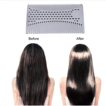 

1Pcs Stainless Steel Comb Honeycomb Credit Card Size Easy To Carry Anti-Static Comb Teeth Smooth Does Not Hurt The Scalp