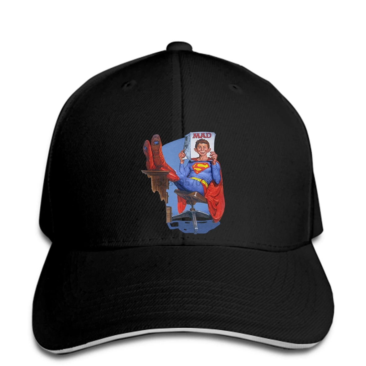 MAD Magazine бейсбольная кепка Супермена Mn's Reissue Alfred E Newman snapback солнцезащитный