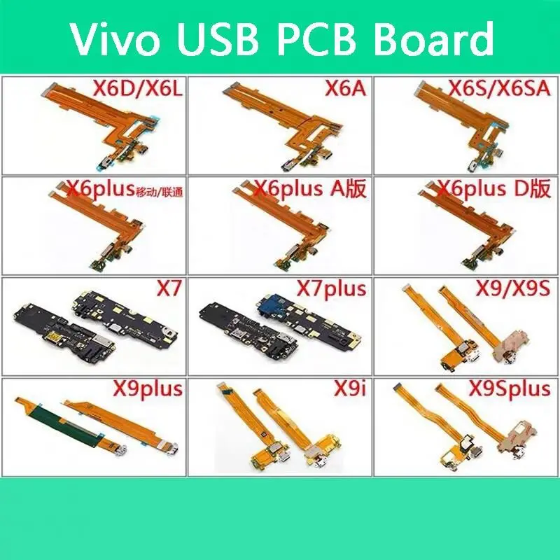 VIVO X6D X6SA X6PLUS X7 X7P X9S X9P X9i X9SP USB Зарядка гибкий кабель микрофона Разъем для | Шлейфы для мобильных телефонов -4000433818176