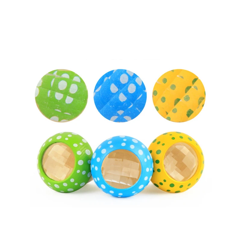Радуга Цвет деревянные игрушки Magicalal мини-калейдоскоп пчелиный глаз эффект многоугольник Призма детские игрушки подарочные наборы Развивающие игрушки