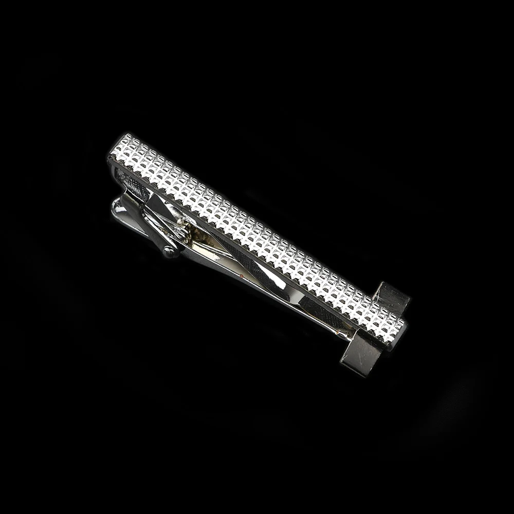 Men's Metal Tie Clip Bright Chrome Stainless Steel Jewelry Necktie Clips Pin Clasp Clamp Wedding Charm Creative Gifts