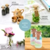 Small Glass Bottles with Cork - 3.4 oz Mini Jars with Lids for Party Favors, Wedding, Apothecary, Spices, Candy Containers 5