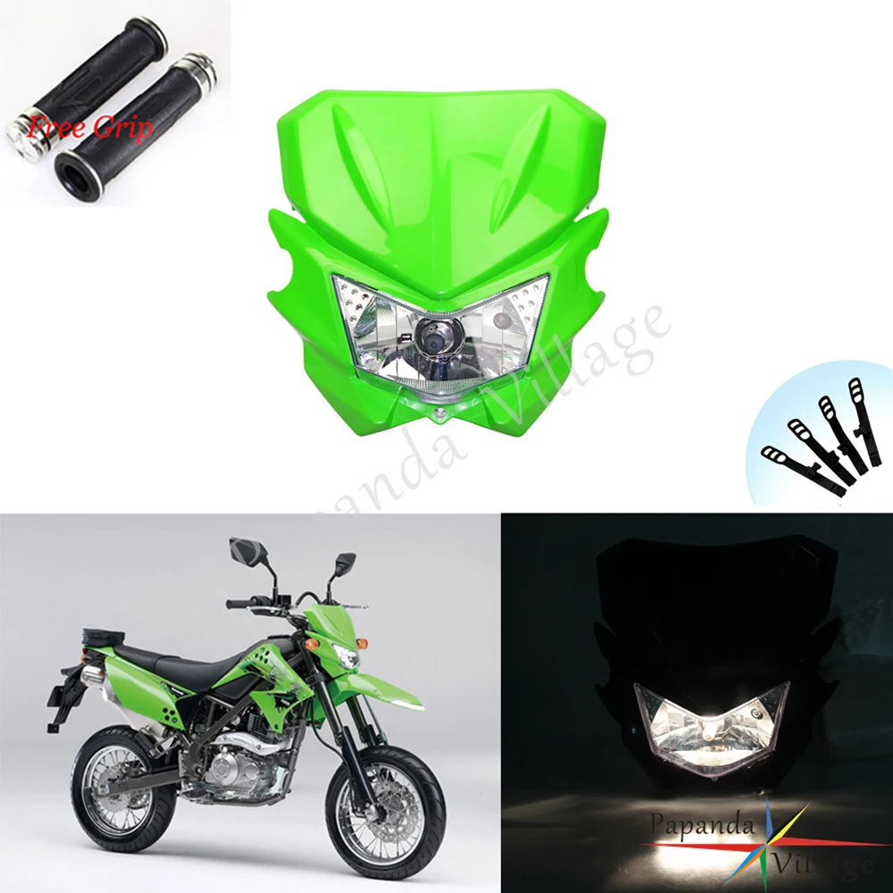 Налобный фонарь для мотоцикла Honda Kawasaki KLX110 250 XT 660R 660X WR 250F 250R 450F 250X Романтический FMX