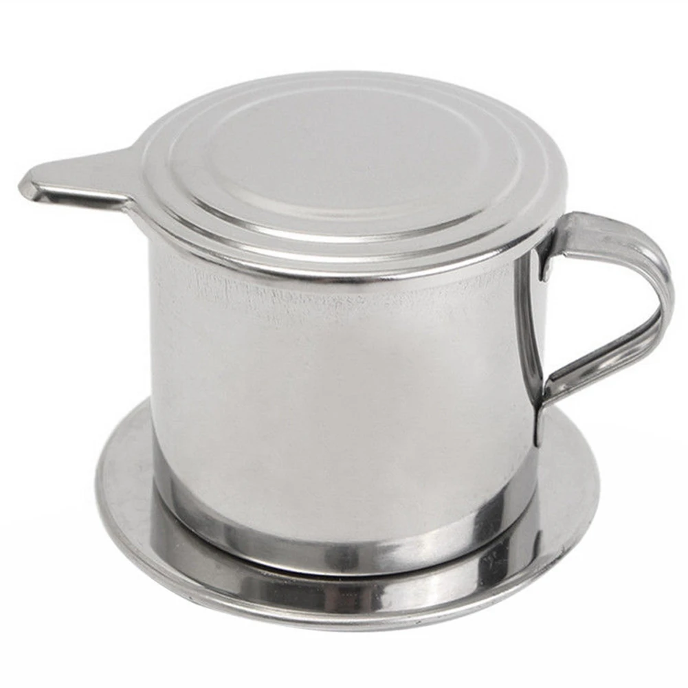 

Pot DIY Office Stainless Steel Coffee Easy To Clean Cup Manual Home Filter Durable