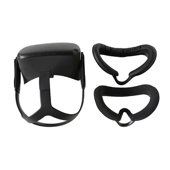 

Leather Foam Mask Cover for Oculus Quest VR Glasses Sweat-proof Breathable Flannelette Foam Pad Mask Bracket Accessories Kit