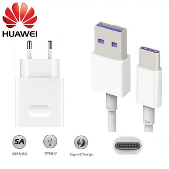 

Original Fast Huawei Charger Mate 20 Pro P20 Mate 9 10 Supercharge Quick Travel Wall Adapter 4.5v5a/5v4.5a Type-c 3.0 Usb Cable