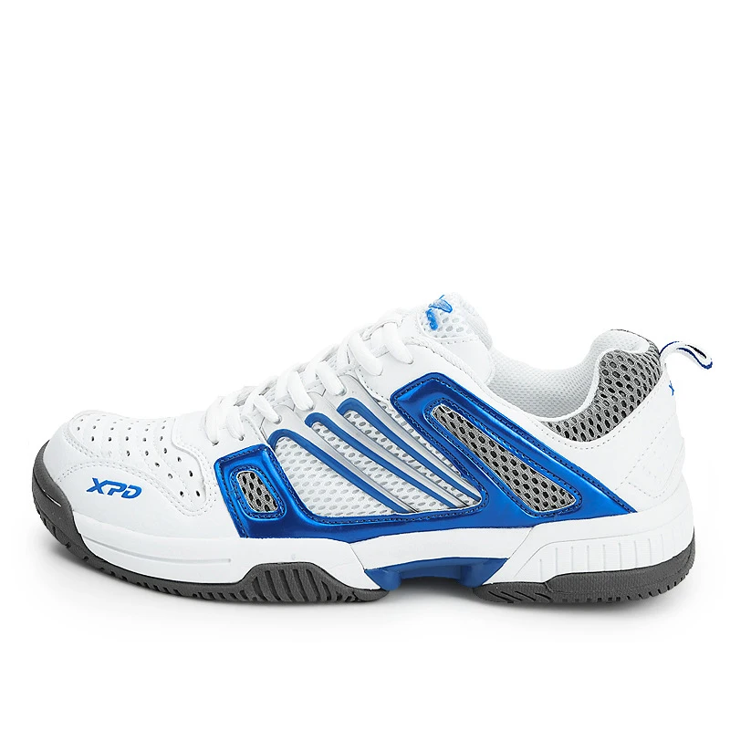 Мужская и женская обувь для бадминтона; нескользящие профессиональные теннисные кроссовки; мужские ; домашняя обувь для настольного стола; дышащие туфли-лодочки - Цвет: Blue