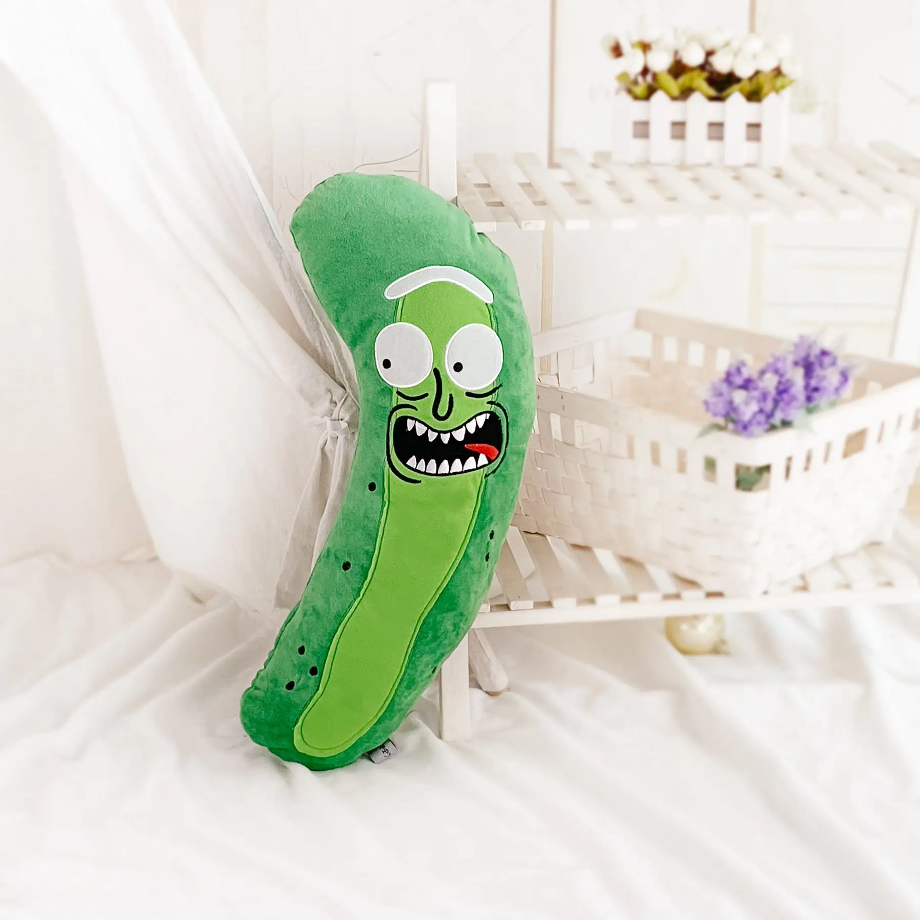 25/53 см Рик и Морти Pickle зла огурец Рик и Мори плюшевые куклы мягкие Рик Y Морти подушка ребенок детские мягкие игрушки в подарок - Цвет: Зеленый