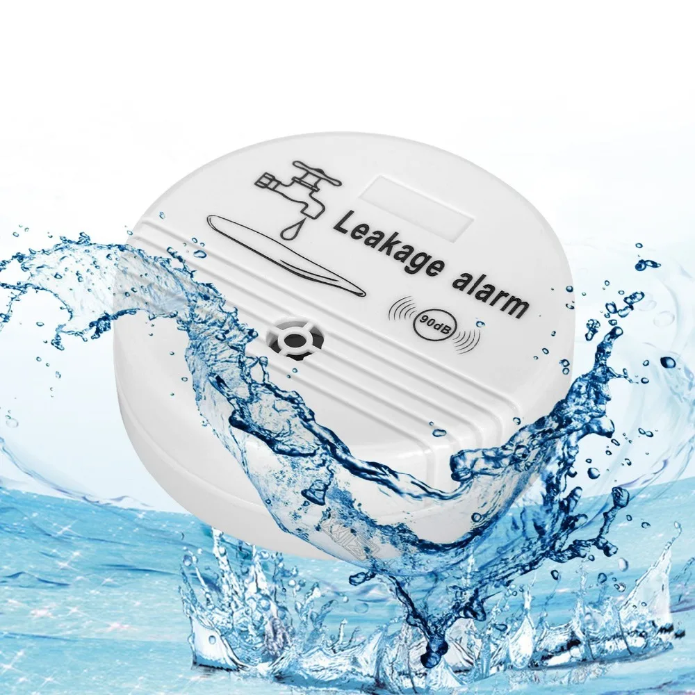 

Water Overflow Leakage Alarm Sensor Detector 90dB Water Level Alarm Leak Flood Detection Home Security Alarm System
