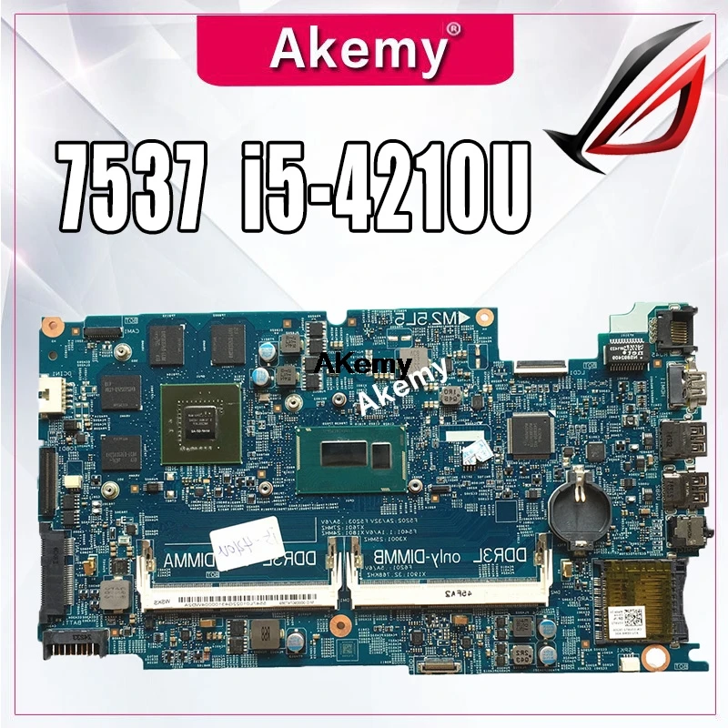 

PC NANNY DOH50 MB 12311-2 KJ7NX CN-03V4T2 03V4T2 3V4T2 For Dell Inspiron 15 7537 Laptop Motherboard SR1EF I5-4210U GT750M tested