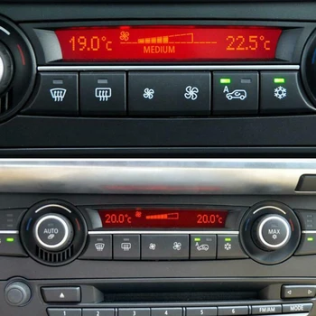 

Decal AC Button Trim Cover Interior For BMW X5 E70 X6 E71 Accessories Car Air Conditioning