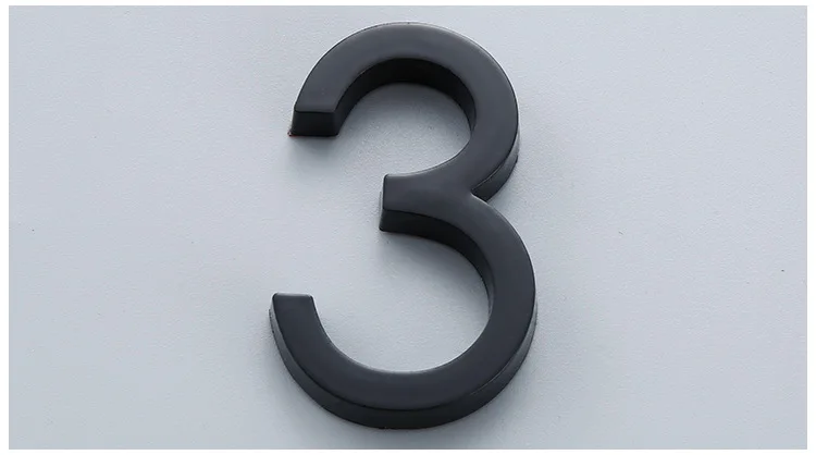 Description Picture 4 of itemPlated Home Decor Address Scutcheon Digits Hotel Door Sticker Plate Sign House Number Plaque