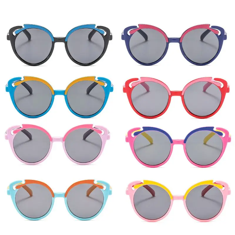 Детские солнцезащитные очки для мальчиков и девочек, детские солнцезащитные очки TAC, ультрамягкие силиконовые очки UV400