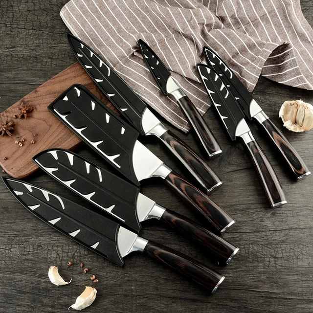 Kitchen Knife Sheath BPA-Free Black Knife Covers Sheath Edge Guards Case  Protect All Kinds Of