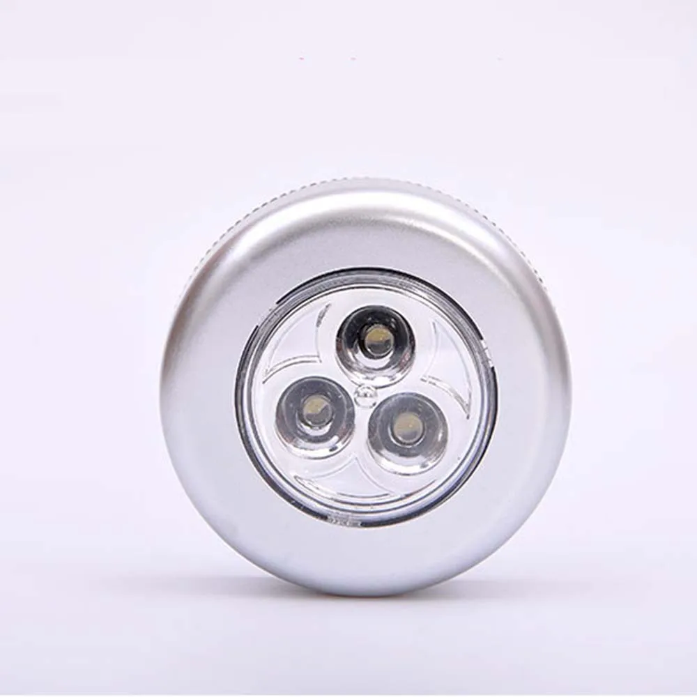 

Stick Pat Lamp 3 LEDs Touch Lamp Ceiling Wall/Cabinet Light Mini LED Night Light Sensor Battery-powered Bedside Emergency Lamp